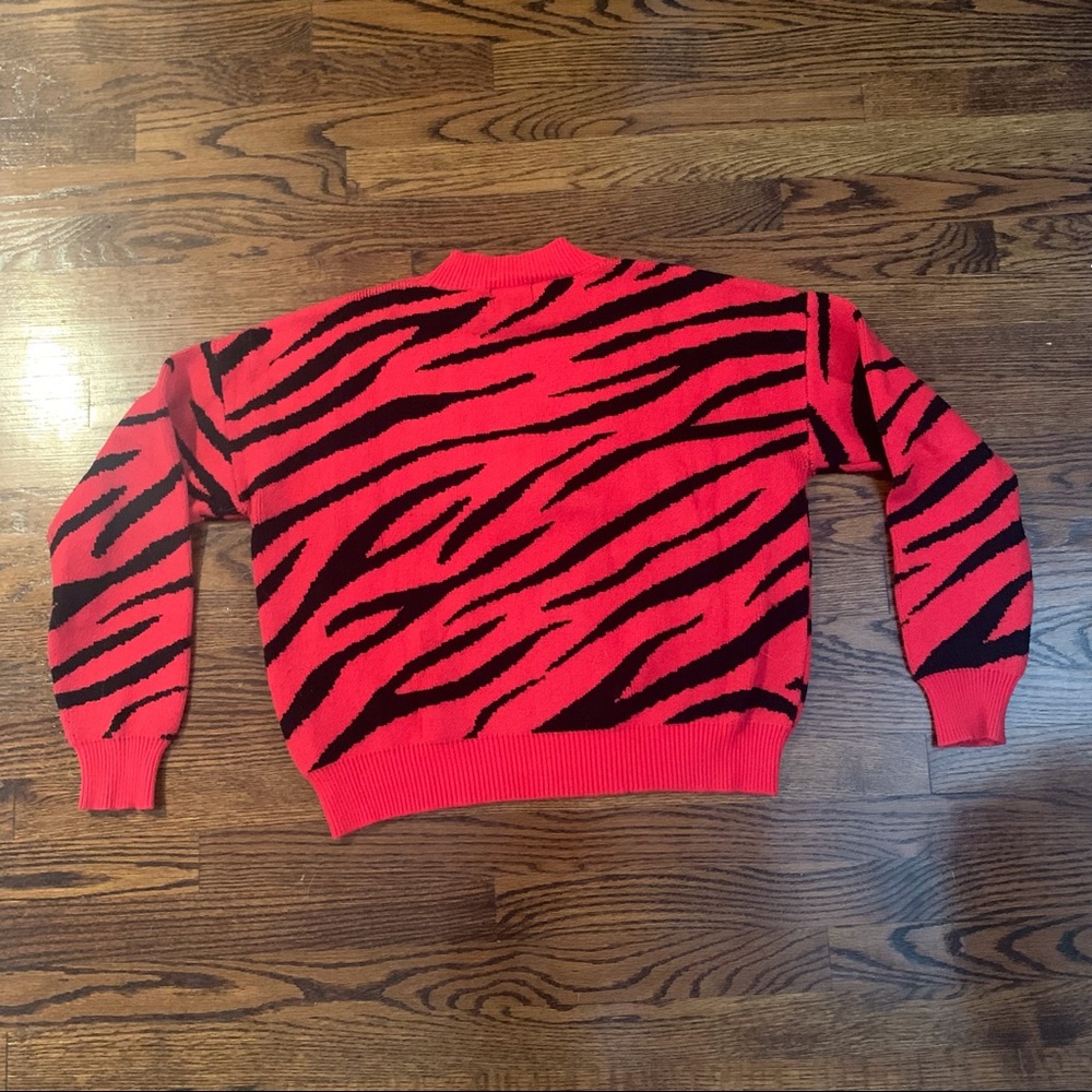 Bardot Red Zebra Knit In Red Zebra - image 5